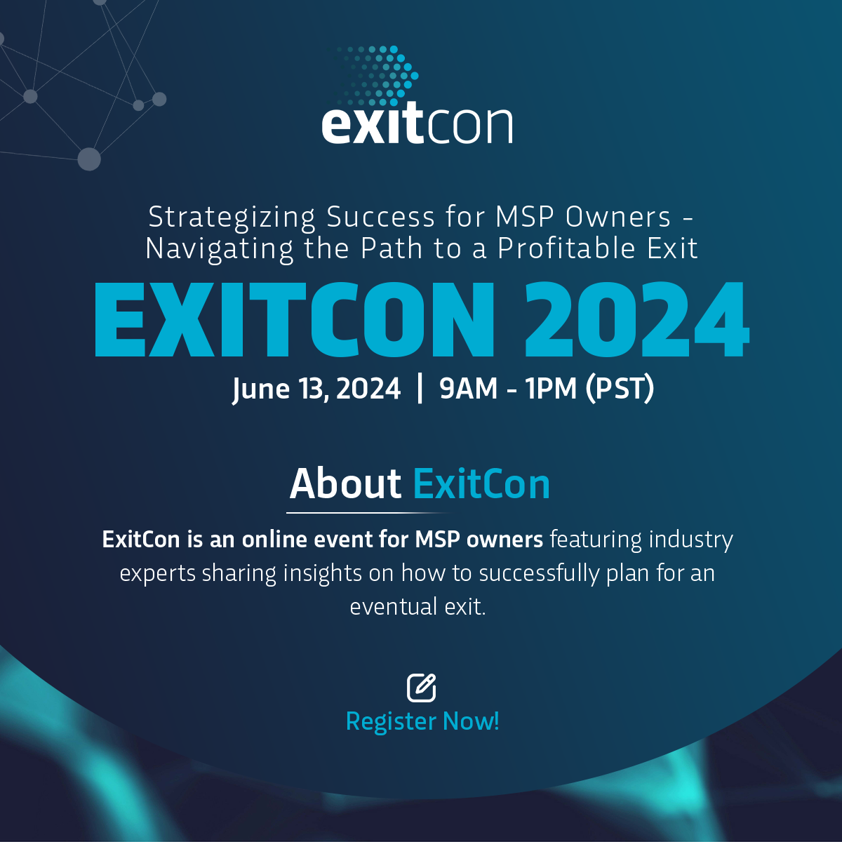 ExitCon Register Now!